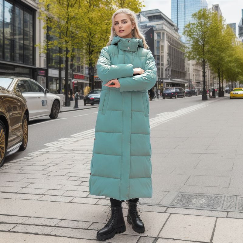 TINATII | Eleganter langer Wintermantel für Damen