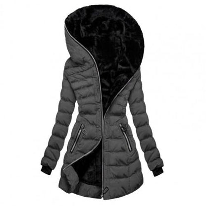 TINATII | Stylische lange Winterjacke für Damen