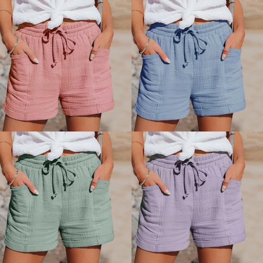 TINATII | Stylische Damen Sommer Shorts aus Baumwolle