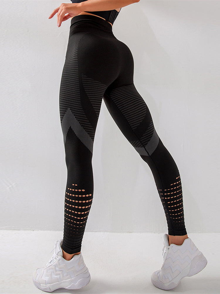 TINATII | Damen Leggings - Hohe Taille - Open Air