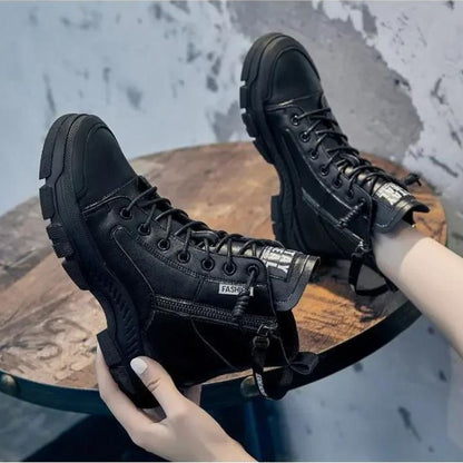 TINATII | Elegante High-Top Sneakerstiefel mit Reißverschluss