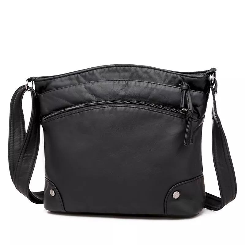 TINATII | Leder Umhängetasche / Crossbody Bag