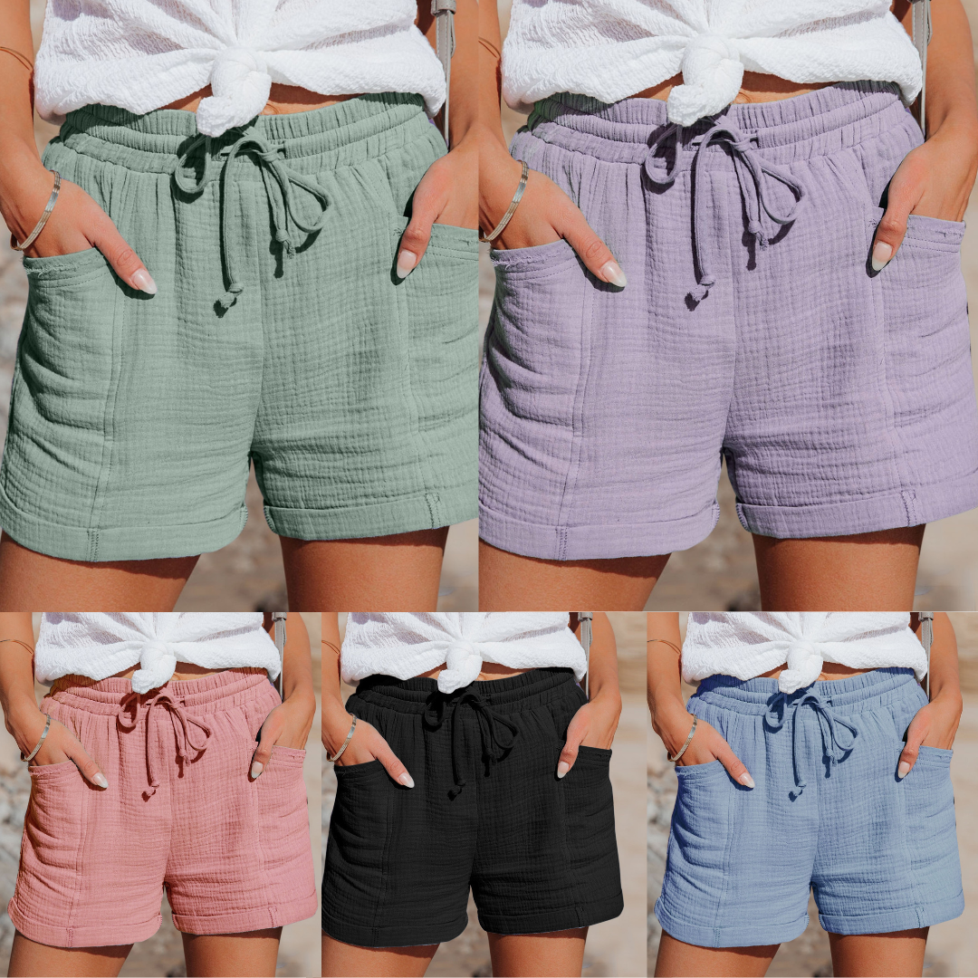 TINATII | Stylische Damen Sommer Shorts aus Baumwolle