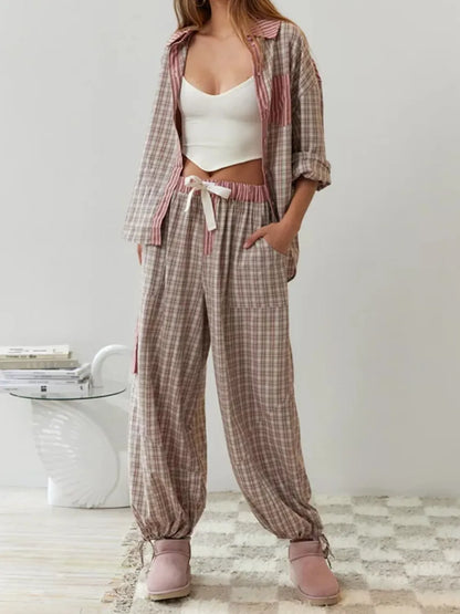 TINATII | Lässiges 2-teiliges Pyjama-Set