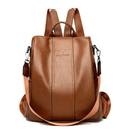 TINATII | Lederrucksack Damen: Sicher & Eleganter Rucksack aus Leder