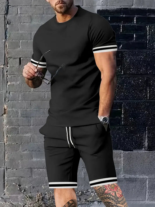 TINATII | Sportlich Elegantes Set - T-Shirt & Shorts