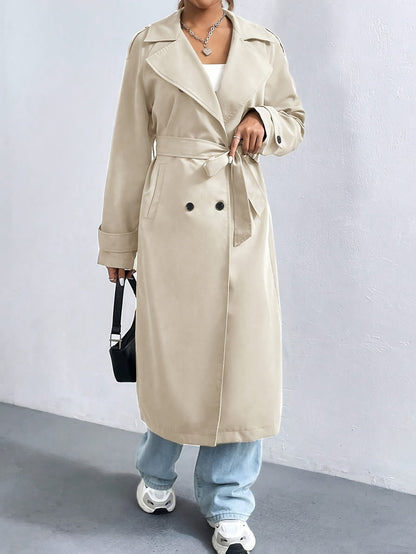 TINATII | Damen Trenchcoat - Elegante, Gürtel Trenchcoat für Formelle Anlässe