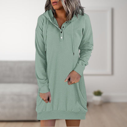 TINATII | Trendy Kapuzenkleid - Damen Kapuzenpullover für jeden Tag