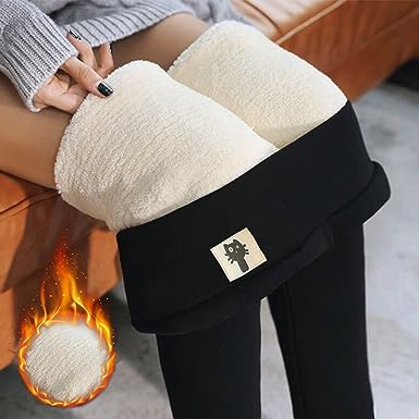 TINATII | Winterleggings für Damen - Fleecegefütterte Thermoleggings