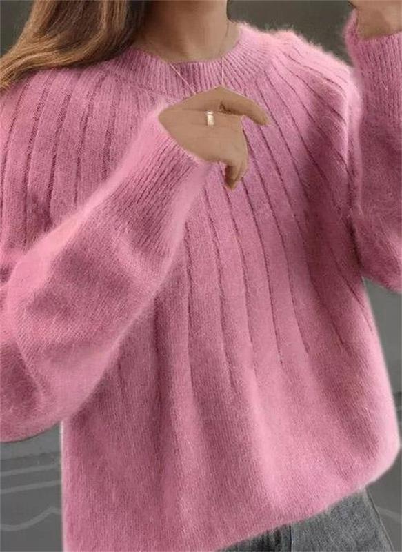 TINATII | Flauschiger Kaschmir Strickpullover