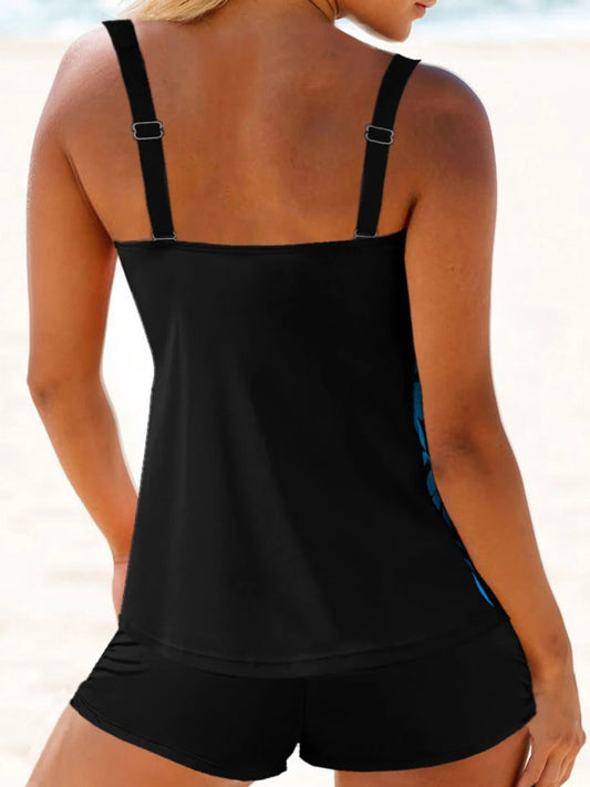 TINATII | Tankini mit Blattmuster