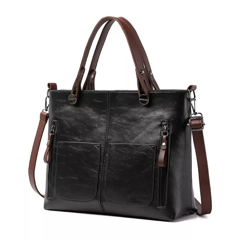 TINATII | Elegante Damen Handtasche aus Leder - Zeitlose Vielseitigkeit