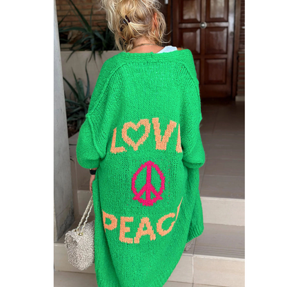 TINATII | Peace Strickjacke - Ibiza