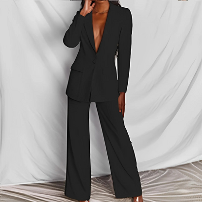 TINATII | Blazer und Hose Set - Elegantes Damen Ensemble