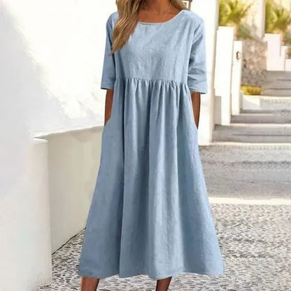 TINATII | Baumwollkleid für Damen – Sommerlicher Stil & Komfort