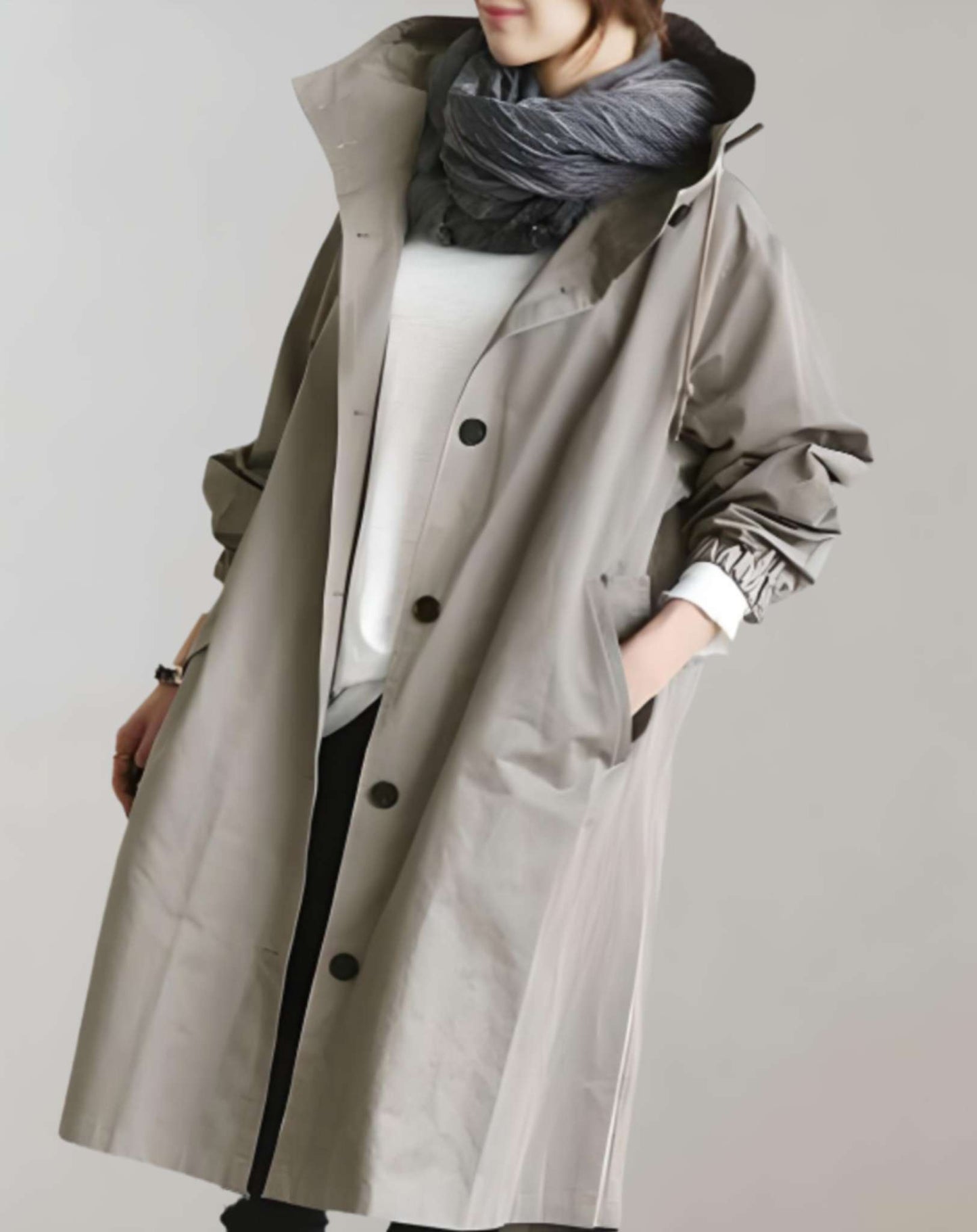 TINATII | Stilvoller, wasserdichter Trenchcoat für Damen