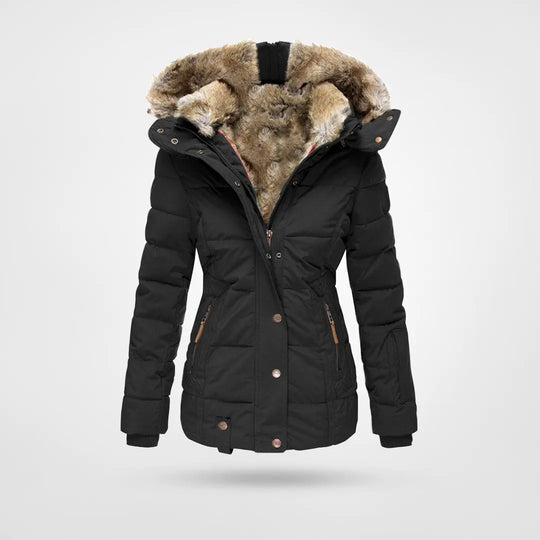 TINATII | Warme Winterjacke mit Futter und Kapuze