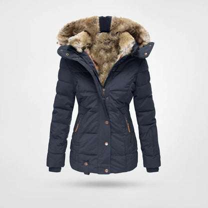 TINATII | Warme Winterjacke mit Futter und Kapuze