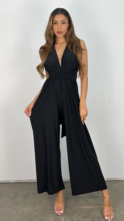 TINATII | Laure Jumpsuit - Modischer Einteiler mit weitem Bein