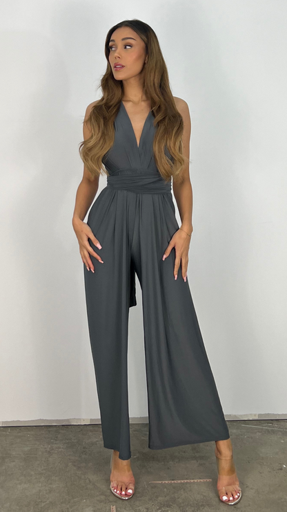 TINATII | Laure Jumpsuit - Modischer Einteiler mit weitem Bein