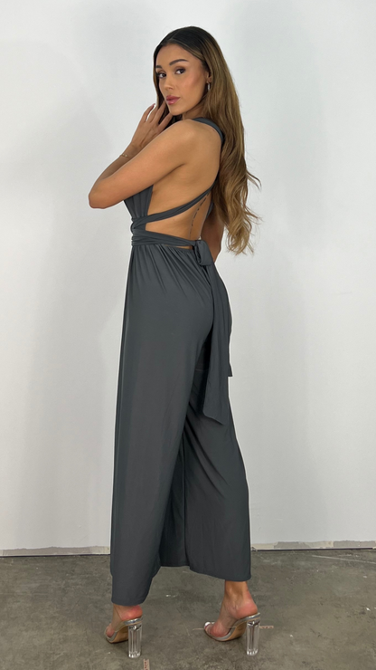 TINATII | Laure Jumpsuit - Modischer Einteiler mit weitem Bein