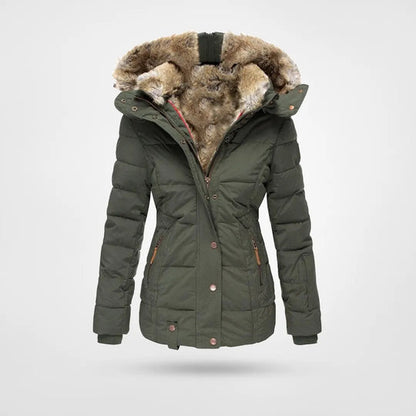 TINATII | Warme Winterjacke mit Futter und Kapuze