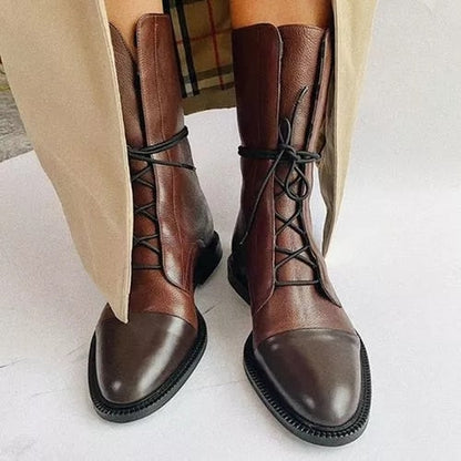 TINATII | Vintage-Stiefeletten mit Absatz für Damen