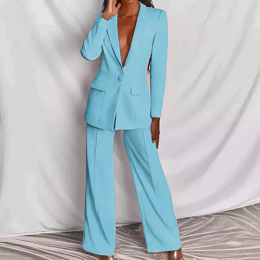 TINATII | Eleganter Blazer und Elegante Hose - Stilvolles Set