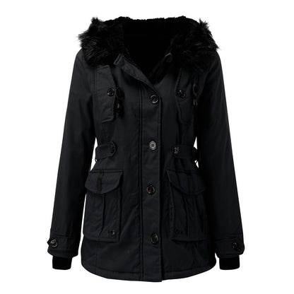 TINATII | Warmer Damen Mode-Mantel Parka