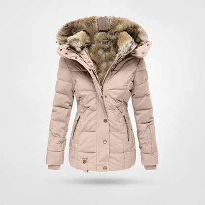 TINATII | Warme Winterjacke mit Futter und Kapuze – Modische Winterbegleiterin