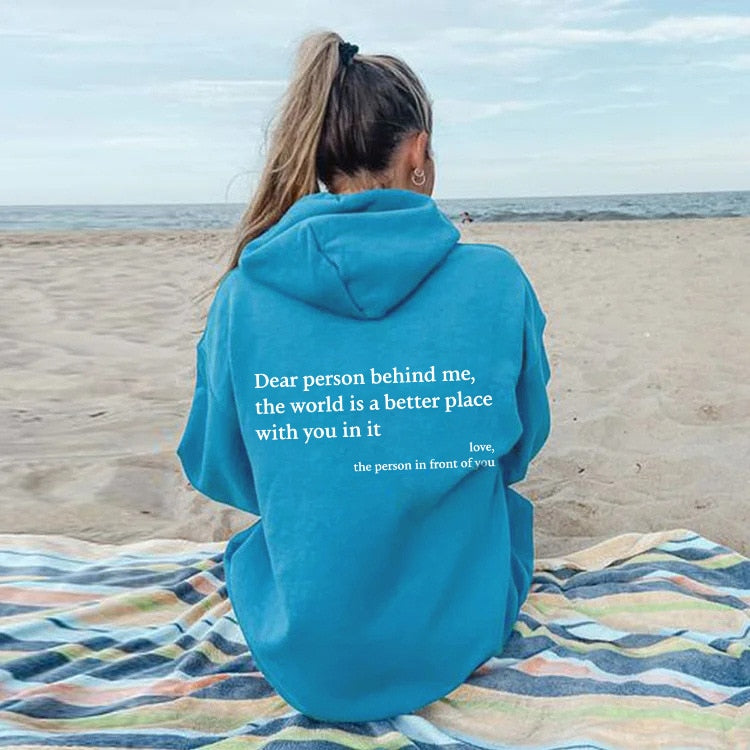 TINATII | Unisex Hoodie "Liebe Person hinter mir"