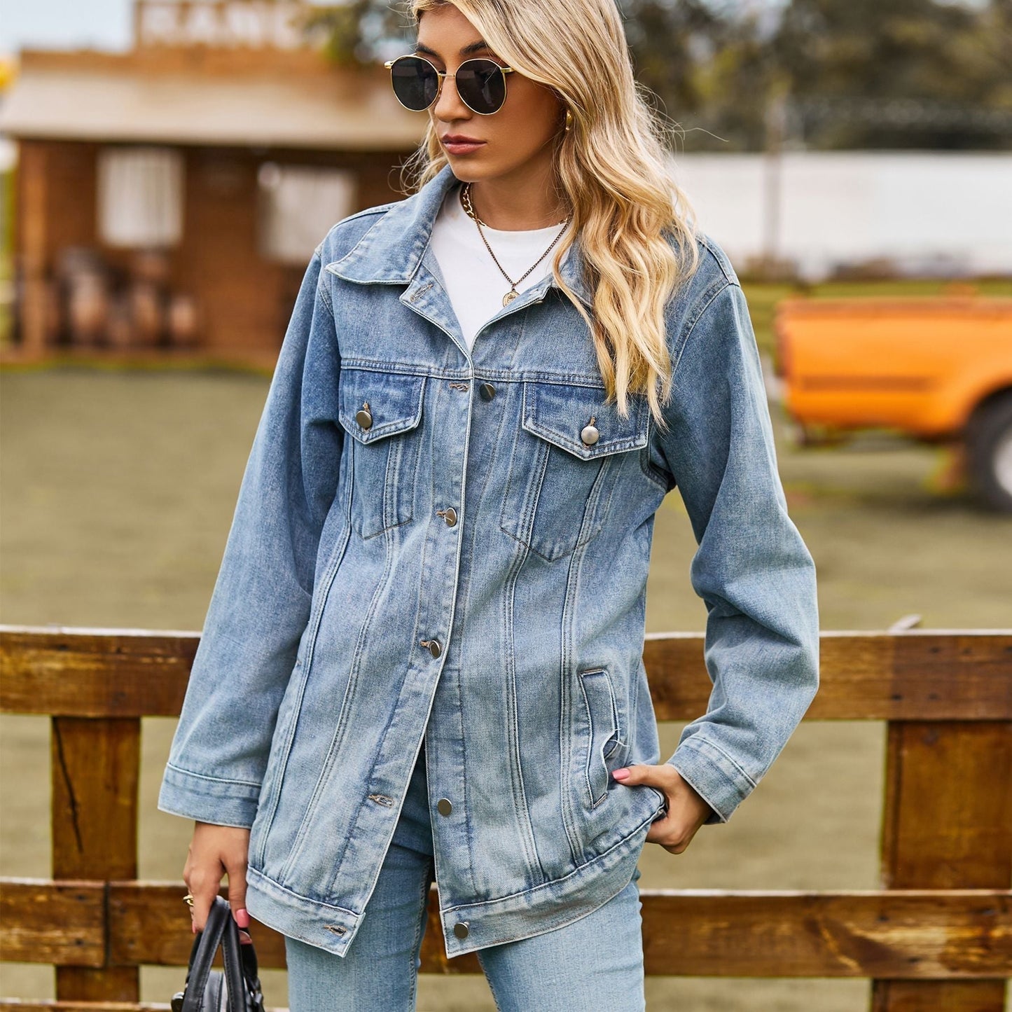 TINATII | Vintage Jeansjacke für Unter Mantel – Stilvoll durch den Winter