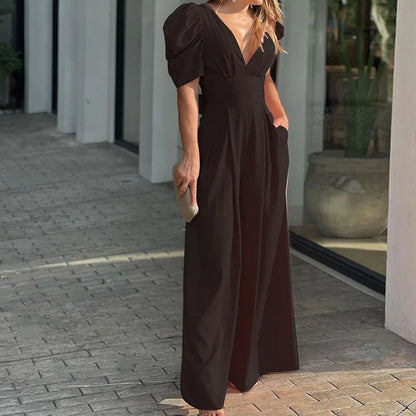 TINATII | Eleganter Damen Jumpsuit - Langer Overall für Formelle Anlässe