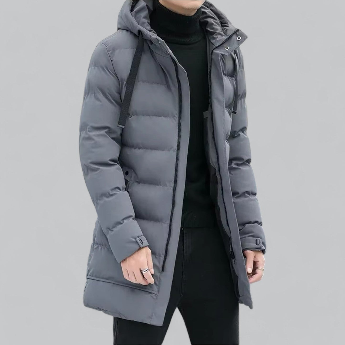 TINATII | Elegante Lange Winterjacke für Herren