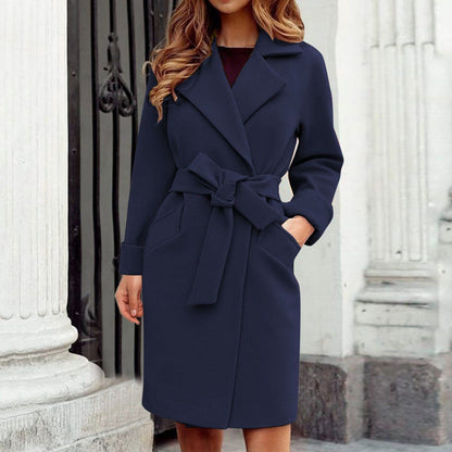 TINATII | Wintermantel Trenchcoat mit Knopfleiste in bunten Farben