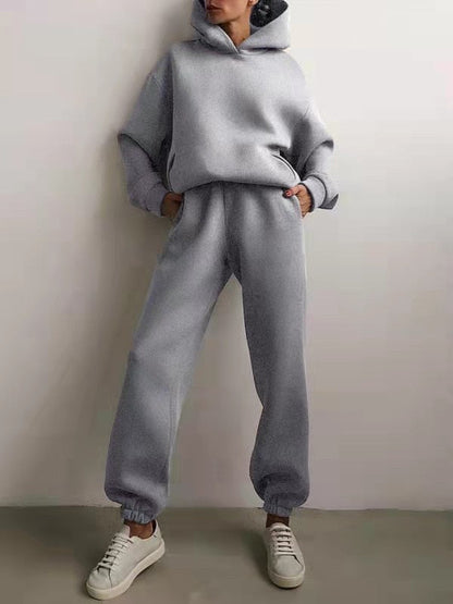 TINATII | Kuscheliges Damen-Set mit Hoodie und Sweatpants  Bequemes Pullover-Sweatshirt