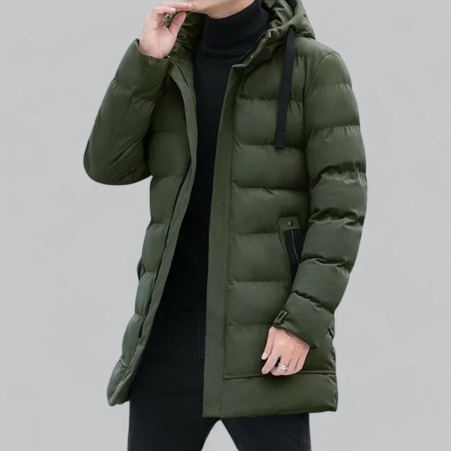 TINATII | Elegante Lange Winterjacke für Herren