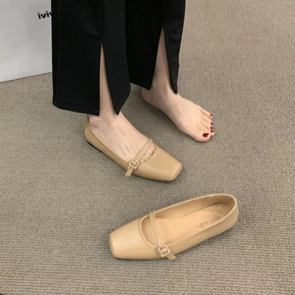 TINATII | Ballett Schuhe mit Schnalle für Damen