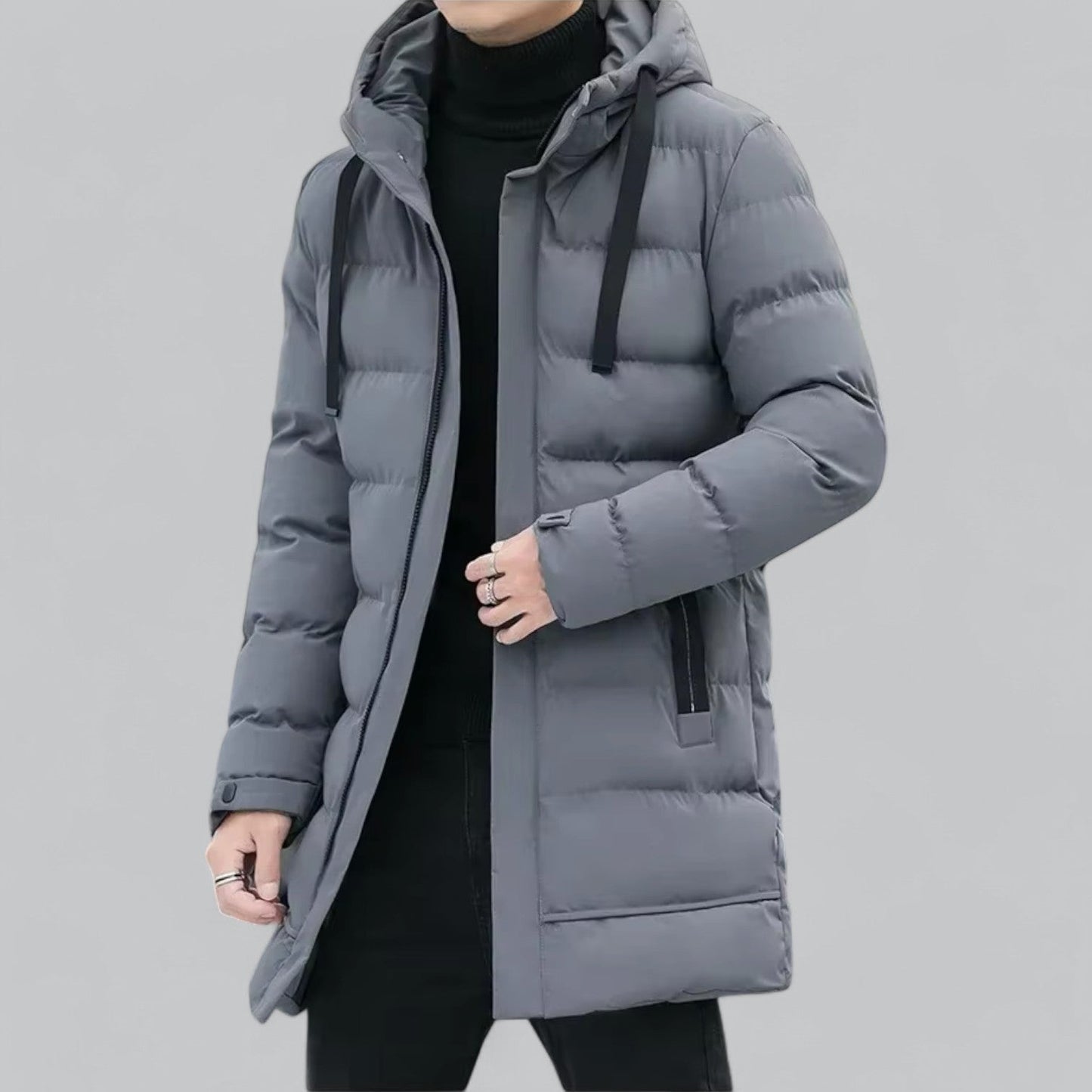 TINATII | Elegante Lange Winterjacke für Herren