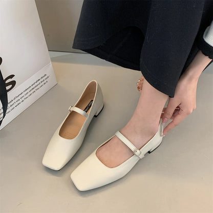 TINATII | Ballett Schuhe mit Schnalle für Damen