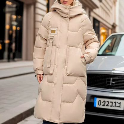 TINATII | Elegante Lange Wasserdichte Pufferjacke