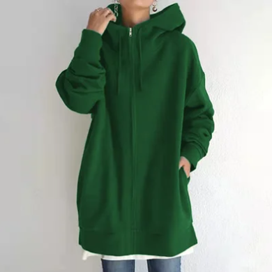 TINATII | Damen Hoodie mit Reißverschluss für Herbst und Winter