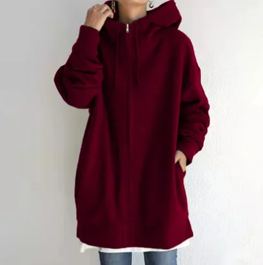 TINATII | Damen Hoodie mit Reißverschluss für Herbst und Winter