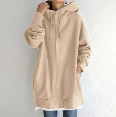 TINATII | Damen Hoodie mit Reißverschluss für Herbst und Winter