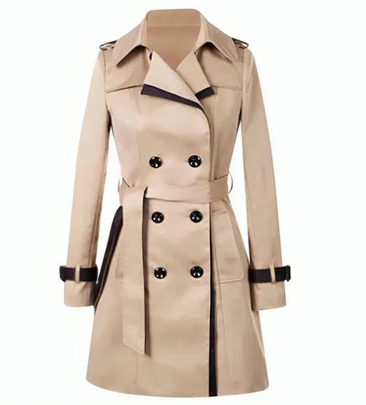 TINATII | Eleganter Trenchcoat Kelsi – Zeitloser Stil für Damen