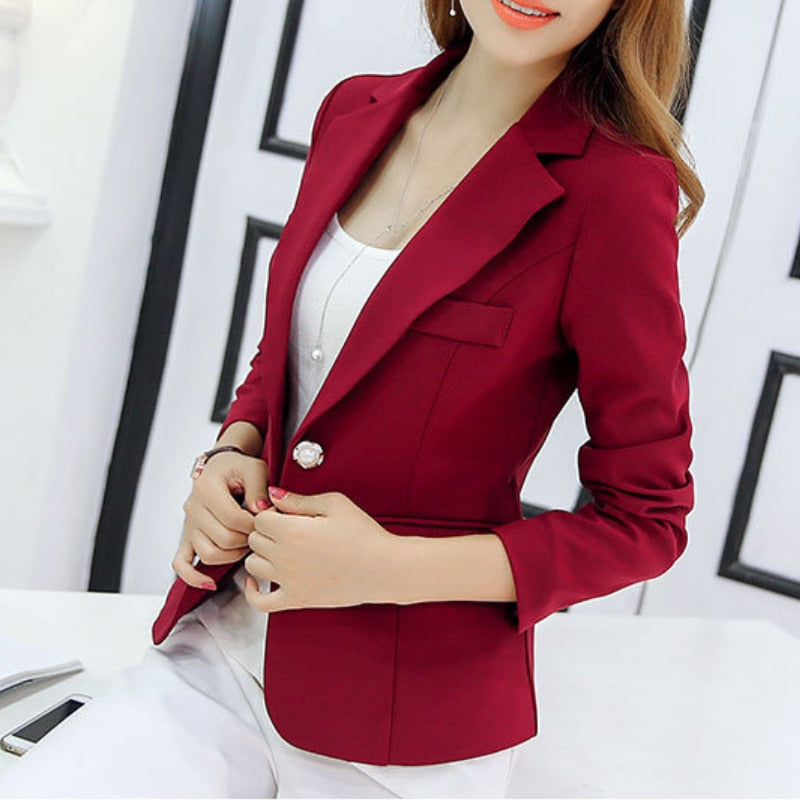 TINATII | Eleganter Kurz Blazer für Damen - Büro & Freizeit