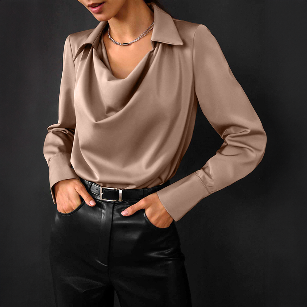 TINATII | Elegante Seidenbluse für Damen