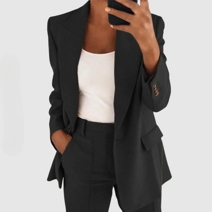 TINATII | Elegantes Damen Blazer Set mit Hose