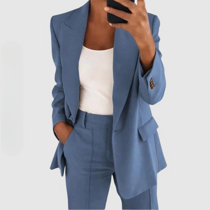 TINATII | Elegantes Damen Blazer Set mit Hose