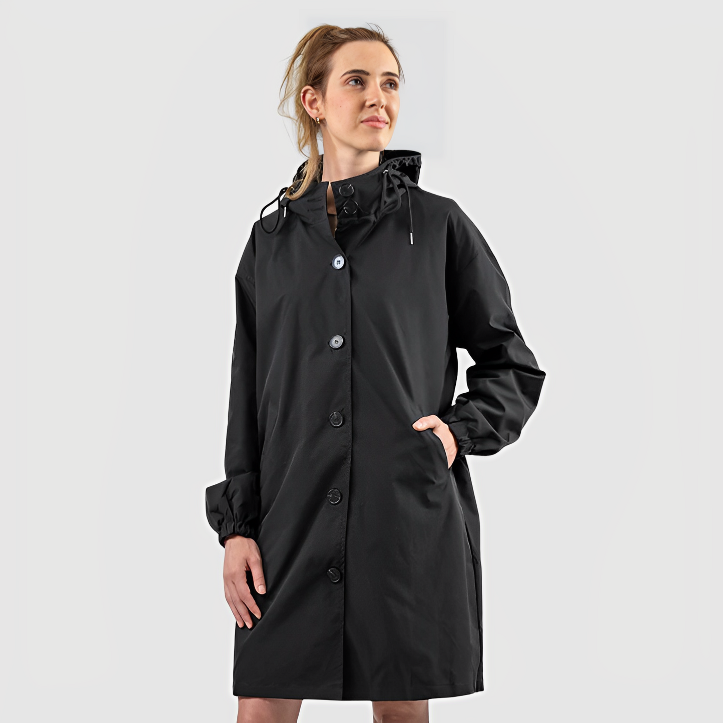 TINATII | Wasserdichte Damen Regenjacke mit Kapuze für Outdoor-Aktivitäten